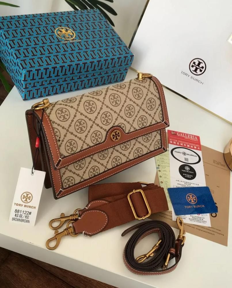 TORY BURCH - Cross Shoulder bag- brown