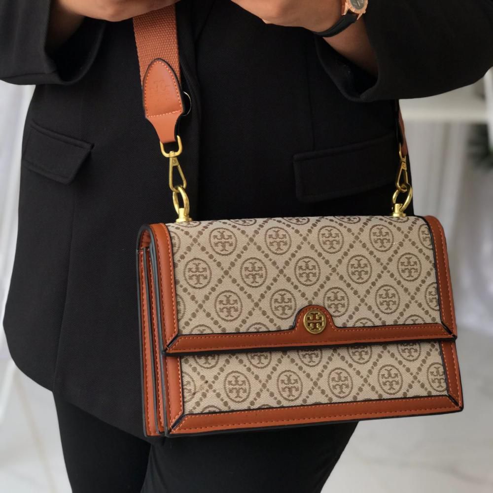 TORY BURCH - Cross Shoulder bag- brown - Image 2