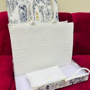 Dior Official Model – White Tote