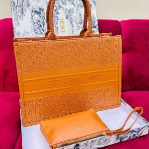 Dior Official Model – Orange Tote