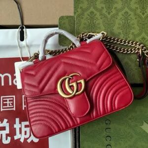 Gucci Cross Shoulder Bag – Rose Red