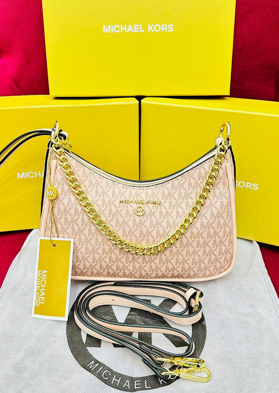 Michael Kors Shoulder Bag – Off Pink