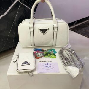 PRADA Hand Crossbody Bag – White