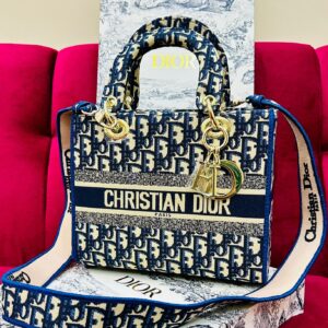 Dior Fabric Hand Crossbody – Blue