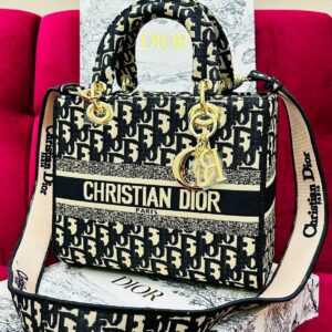 Dior Fabric Hand Crossbody – Black