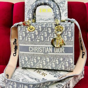 Dior Fabric Hand Crossbody – Gray